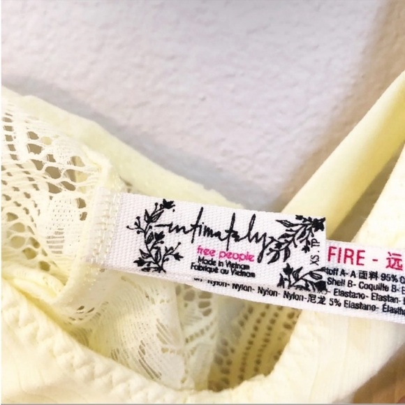 Free People Intimately Teegan Bralette in Daybreak Yellow New with Tags Size XS - Picture 4 of 6